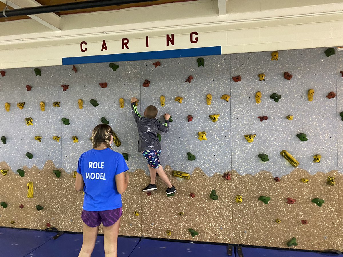 LastellaStacey's tweet photo. Climbing 🧗 into week 3 & rainy day schedules ☔️ @FHFYMCA Summer Camp #RecycledFun @ymcaGMC https://t.co/yTuP3AAwbZ