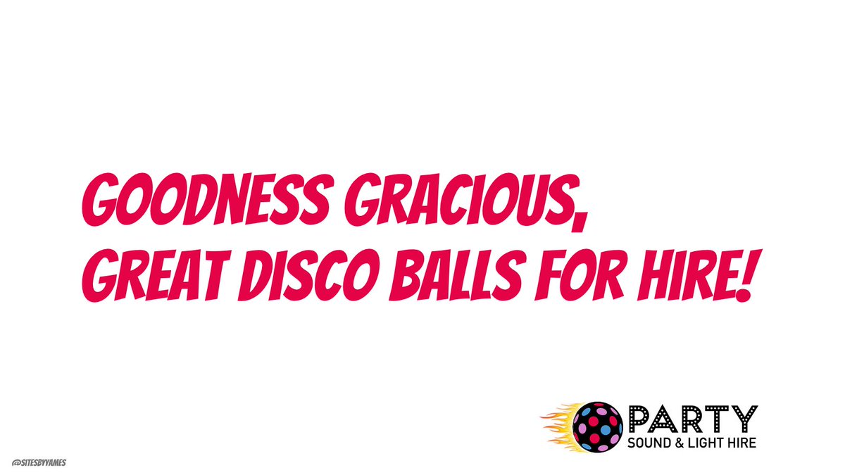 Advertise #DiscoBalls with #globalsearchawards @OwainWynEvans @we_are_search
@dontpanicevents  @BOC_ATM