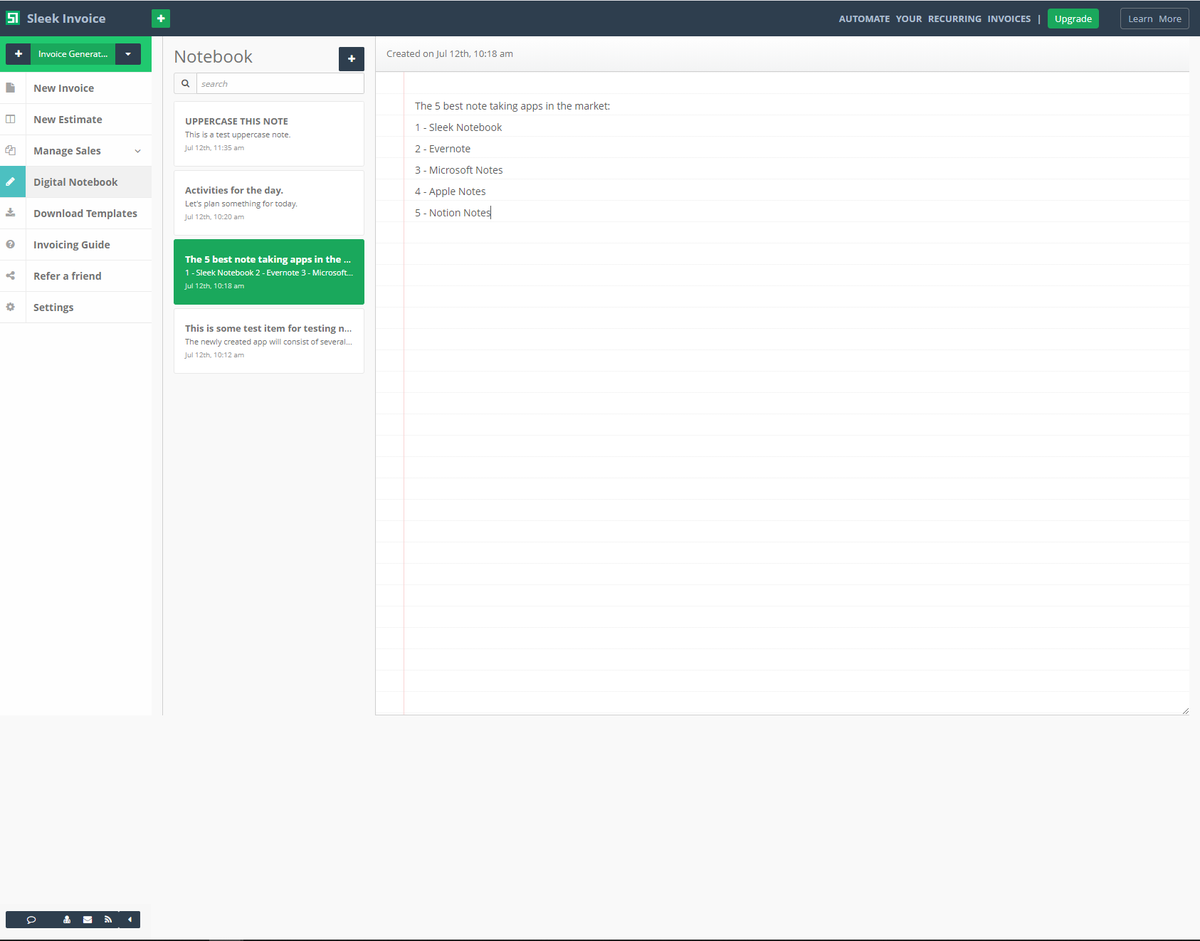 Sleek Invoice tweet media