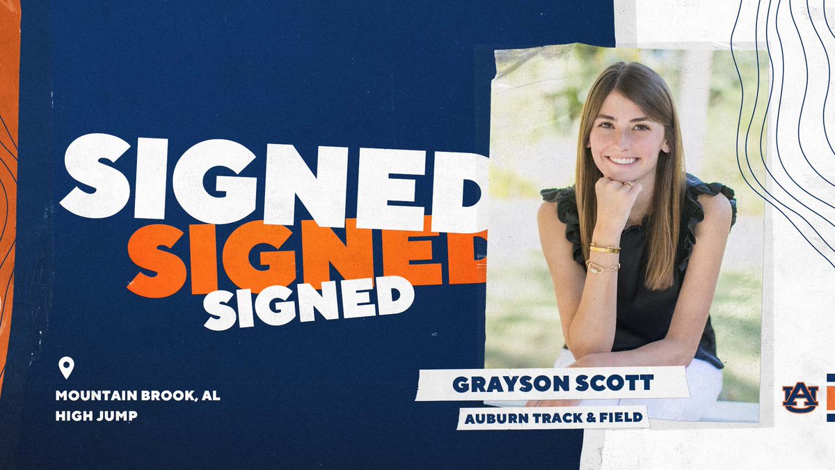 AuburnTFXC's tweet image. SIGNED! 🖋️

Welcome to the Auburn Family, Grayson Scott!!

• 2021 Alabama High School State High Jump Champion

#WarEagle