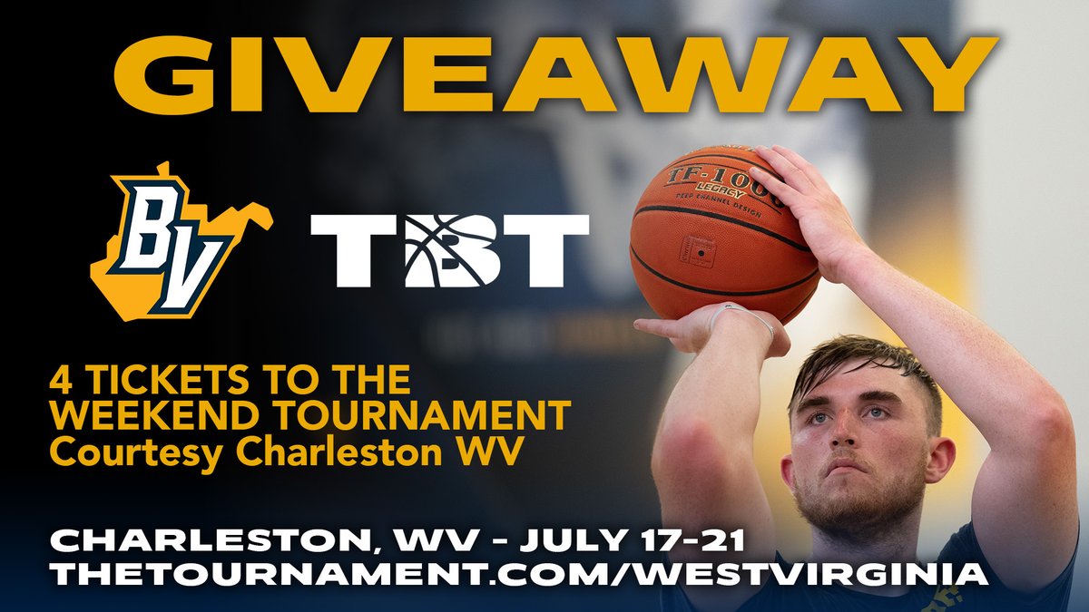 finalfourcast's tweet photo. RETWEET TO ENTER TO WIN!

Here's your chance to win 4 tickets to this weekend's @thetournament games in Charleston, West Virginia courtesy of @CharlestonWV! 

We'll pick one random winner across our social platforms tomorrow at 8pm! Good luck! https://t.co/WYYWRZkYla