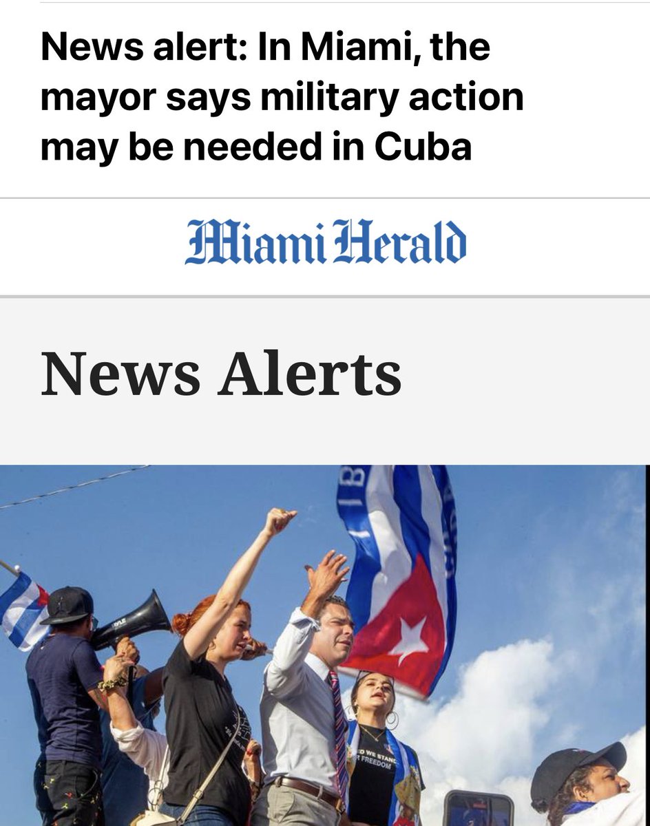 jauretsi's tweet photo. Dear Miami leadership,
STOP. JUST STOP.
Please.
Cherry 🍒 on top.
#YouAreNotHelping
The streets belong to the Cuban people. They got this. #soscuba https://t.co/bk35JZ9nr3