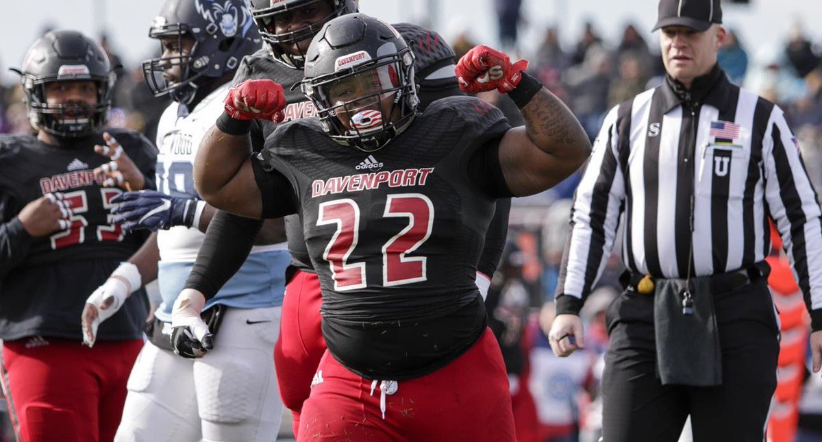 TerenceMaizeJr's tweet image. After a great camp with @DUAthletics and @SMSBFootball I’m Blessed to receive an offer from Davenport University ❤️🖤