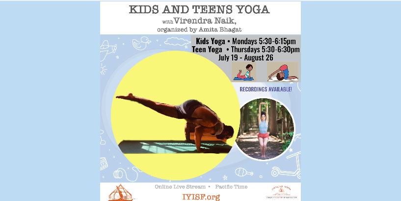 The Kids and Teen Yoga Series starts next week! 

Your kids and teens will be hooked on yoga after experiencing how exciting and fun yoga can be learning from Virendra Naik!

Learn more &amp; sign up here: bit.ly/Kids-Teen-Yoga