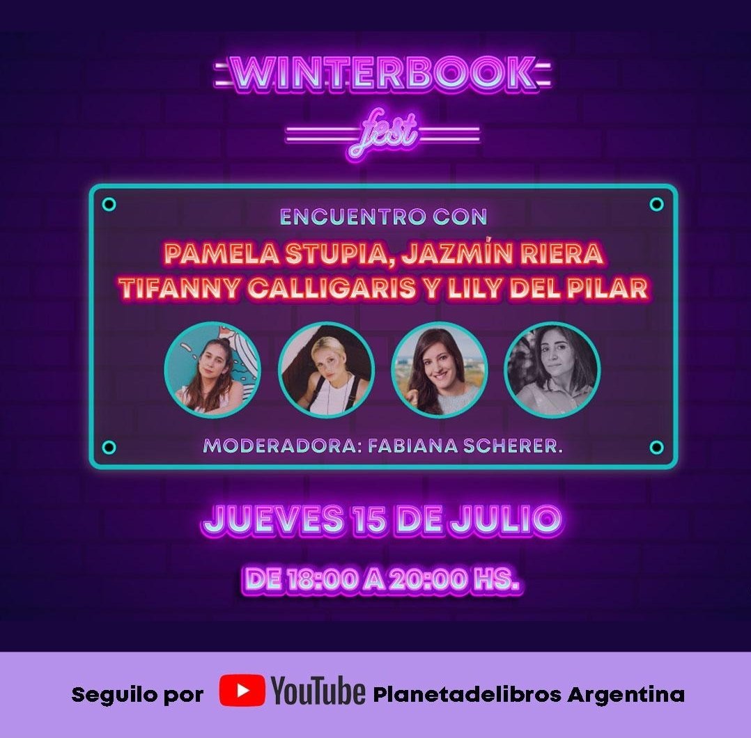FabiScherer's tweet photo. Este jueves
#winterbookfest
Gran encuentro 👏👏📣📚
@LosChicosNoLeen 
@PlanetaLibrosAr https://t.co/uSqumnyxkr