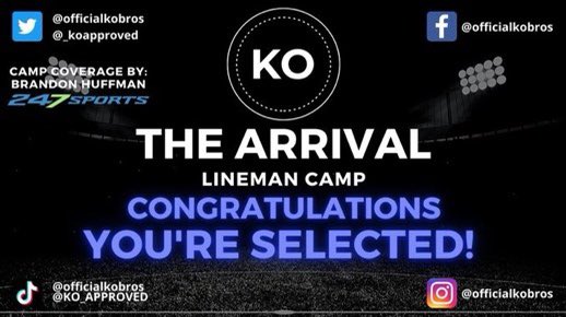 AustinEmmons5's tweet photo. Thank you for the invite @OfficialKOBros @_koapproved @MrKoloamatangi @NFL @Meffyk97 @coachteli @BrandonHuffman @247Sports @SpartaScience @ZybekSports #KOAPPROVED https://t.co/s4ipPBXA0j