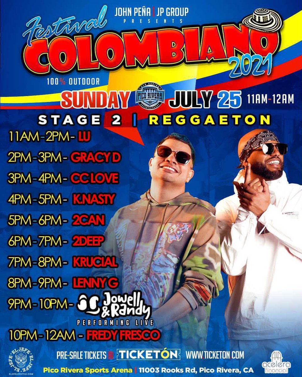 IAMCCLOVE's tweet photo. Colombian Festival line-up July 25 🇨🇴❤️‍🔥🎥 https://t.co/8GYgkOE5uW