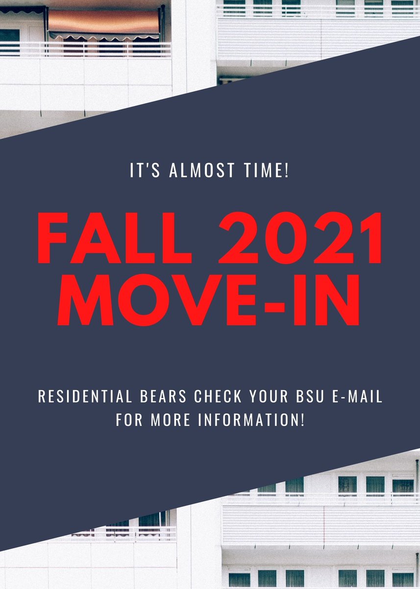 BSU Res Life & Hous (@bsurlh) on Twitter photo Residential Bears! Check your BSU email for move-in information! Please contact us at ResLife@bridgew.edu or 508-531-1277 with any questions! Residential Bears! Check your BSU email for move-in information! Please contact us at ResLife@bridgew.edu or 508-531-1277 with any questions!