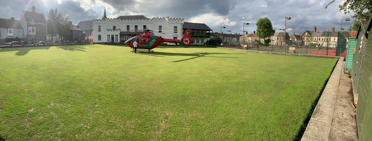 <a href="/MackSportsClub/">MackintoshSportsClub</a> a huge thank you to everyone at Mackintosh Sports Club for being so understanding when we landed this evening in response to an incident nearby.#Cardiff #walesonline #Hems <a href="/air_ambulance/">Wales Air Ambulance Charity</a>