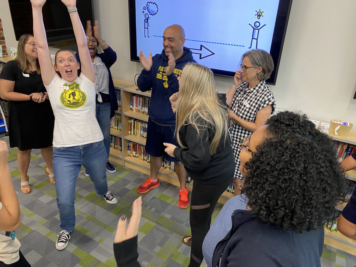 mmswelch's tweet photo. PBL Team takes a break &amp; has the most epic game of rock, paper, scissors ever! ⁦@windekelly⁩ ⁦@aconover09⁩ ⁦@mrsabbyhall⁩ ⁦@AP_AlexSoto⁩ ⁦@PSE_Principal⁩ https://t.co/iDdRuOT7vF