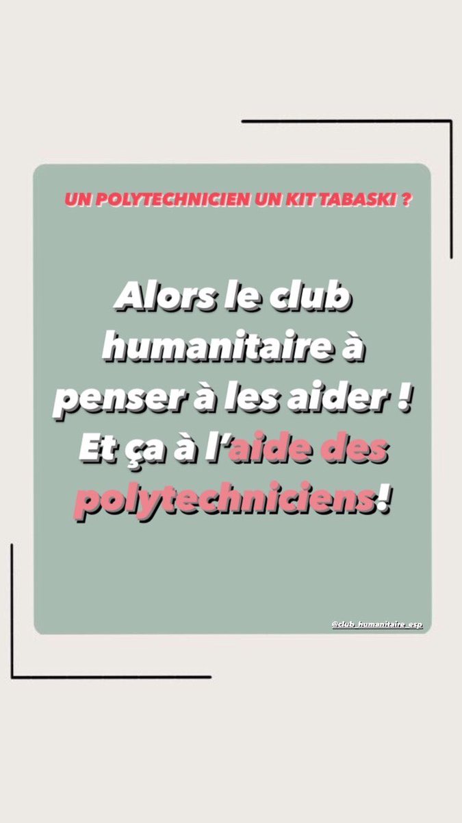 SunuPresseESP's tweet photo. ‼️ UN POLYTECHNICIEN UN KIT TABASKI ‼️
Avec 1000f seulement vous pourrez aider une famille à passer la fête décemment et ainsi dessiner un sourire sur des visages☺️
Aidons les à aider🤍
@HumanitaireEsp https://t.co/kICamDQ7v7
