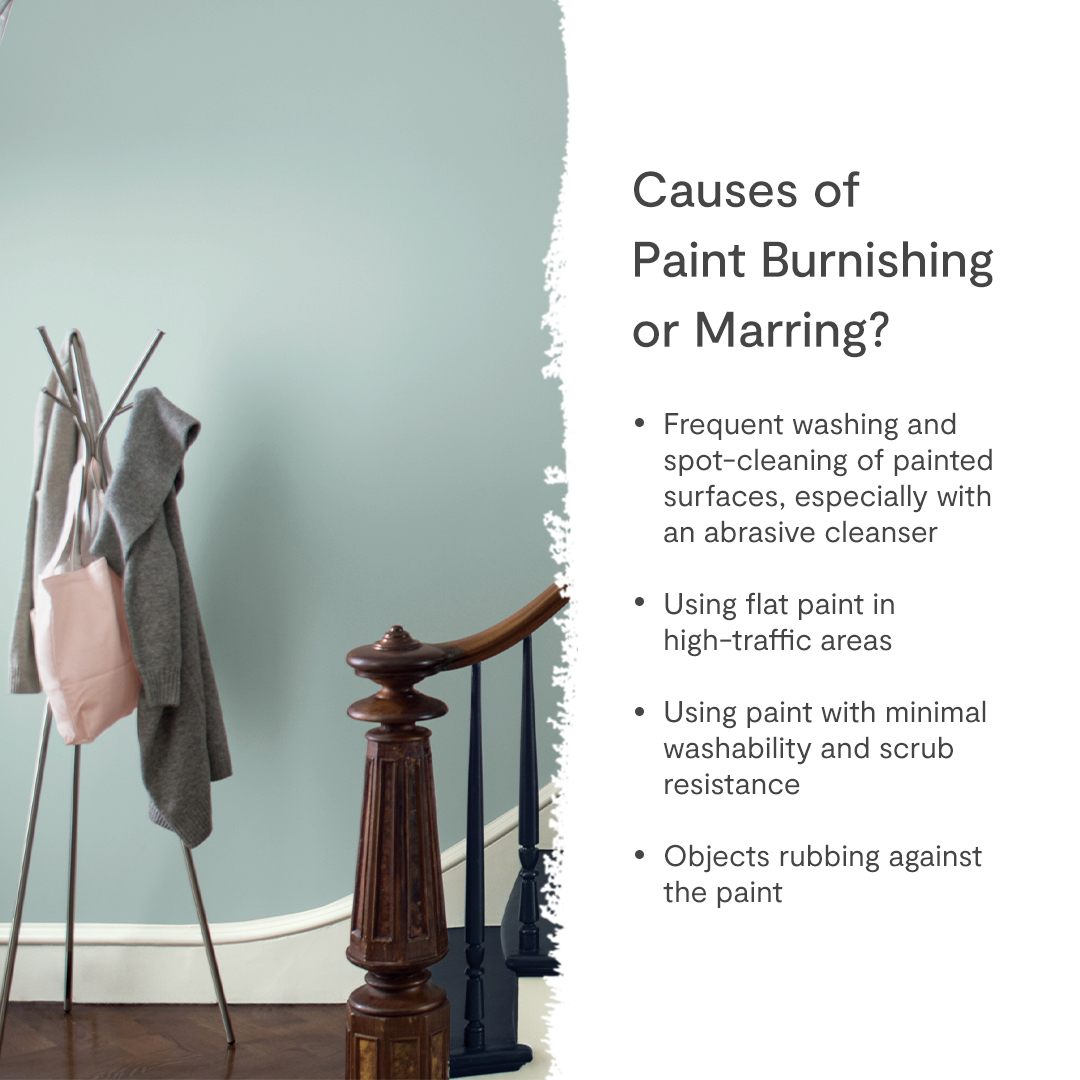 BenMoorePro's tweet photo. Even the best painters know that common painting issues pop up from time to time. Burnishing or marring occurs if the gloss or sheen of paint film increases or decreases when subjected to repeated rubbing or washing. https://t.co/POxPzOq0X5 https://t.co/DsTMvJ9l0u