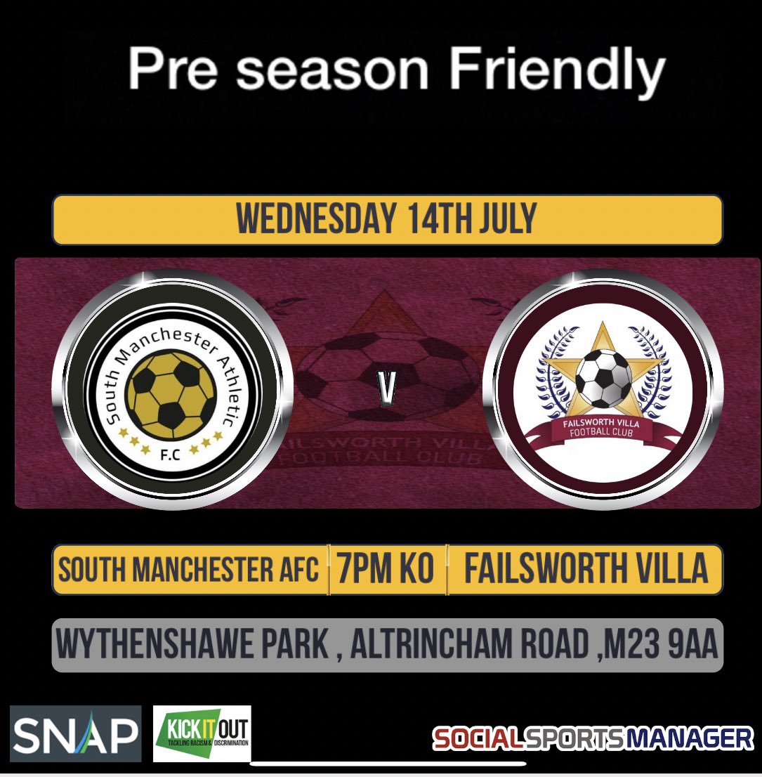After last weeks solid start to pre season the lads look to make it 2 in 2 as we travel back to Wythenshawe to face <a href="/AfcManchester/">South Manchester AFC ⚽️</a> tomorrow night for a 7PM KO ⚽️⚽️⚽️ #UTV