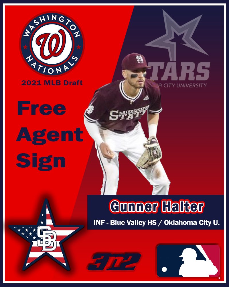 Congratulations to Sticks/SABA INF @gunnerhalter18 on signing a UFA deal with the @Nationals We are very excited for him #Sticks