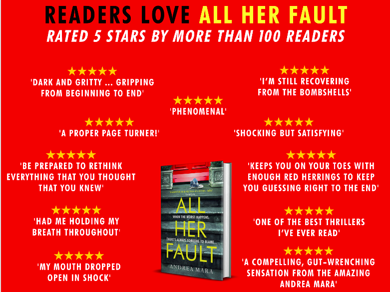AndreaMaraBooks's tweet image. I&apos;m that annoying person who has a book coming out and keeps tweeting about it and I&apos;m sorry but I&apos;ve just been told there are over 100 5-star reviews on Net Galley and I&apos;ve been sent these lovely graphics showing some of the reviews and I&apos;m just very happy!