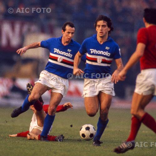 irish_pics's tweet photo. Liam Brady &amp; Roberto Mancini, Sampdoria 1983/84. https://t.co/HpO6wxkIWM