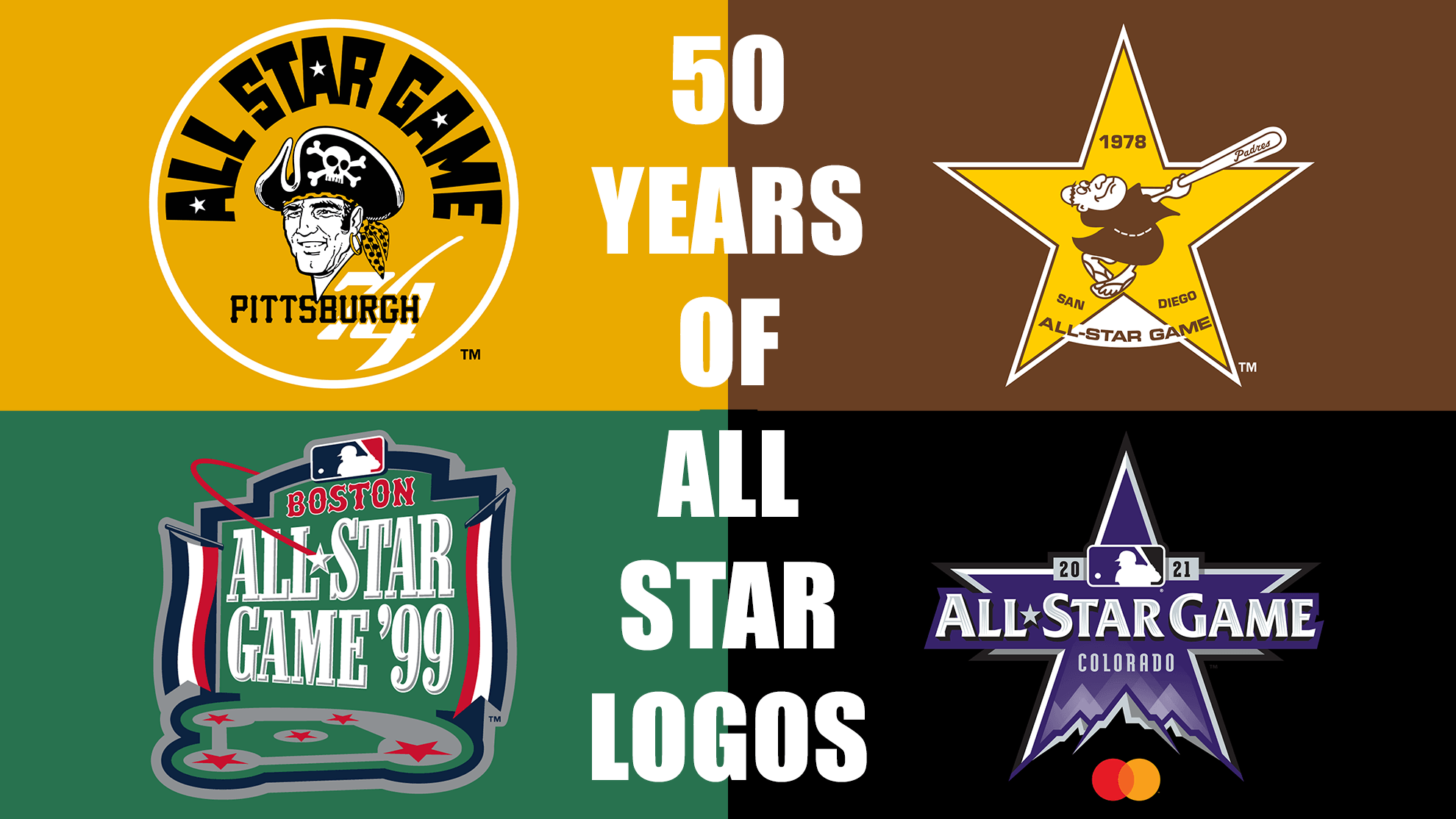 Chris Creamer on Twitter: "For those who prefer their sports logos in video  form... Fifty years of MLB All-Star Game logos, from Detroit 1971 right up  through to Denver 2021: https://t.co/IxkyUTTpre https://t.co/JdfJLAAiqK" /