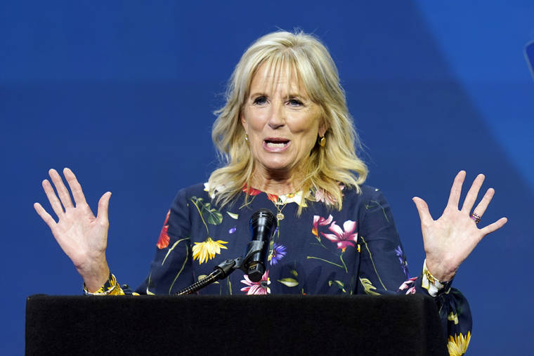 Jill Biden to hold events in Hawaii, bookending trip to TokyoOlympics opening ceremony