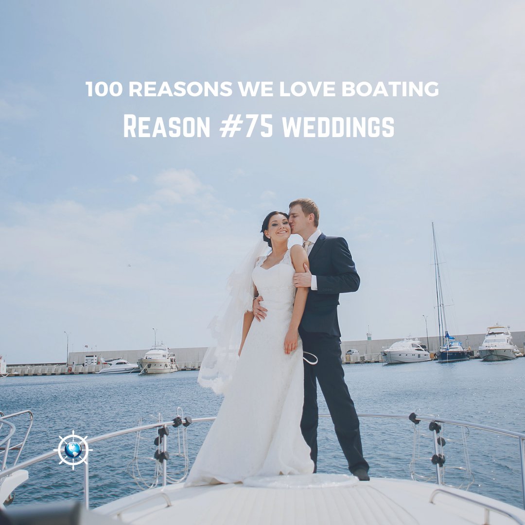 Yacht weddings are our favorite! Would you tie the knot or renew your vows on a yacht? #yachtwedding #yachting #yachtevents