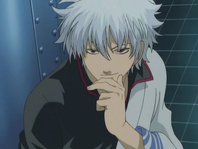 178. I had a really rough day, so here's some Gintoki touching his fac...