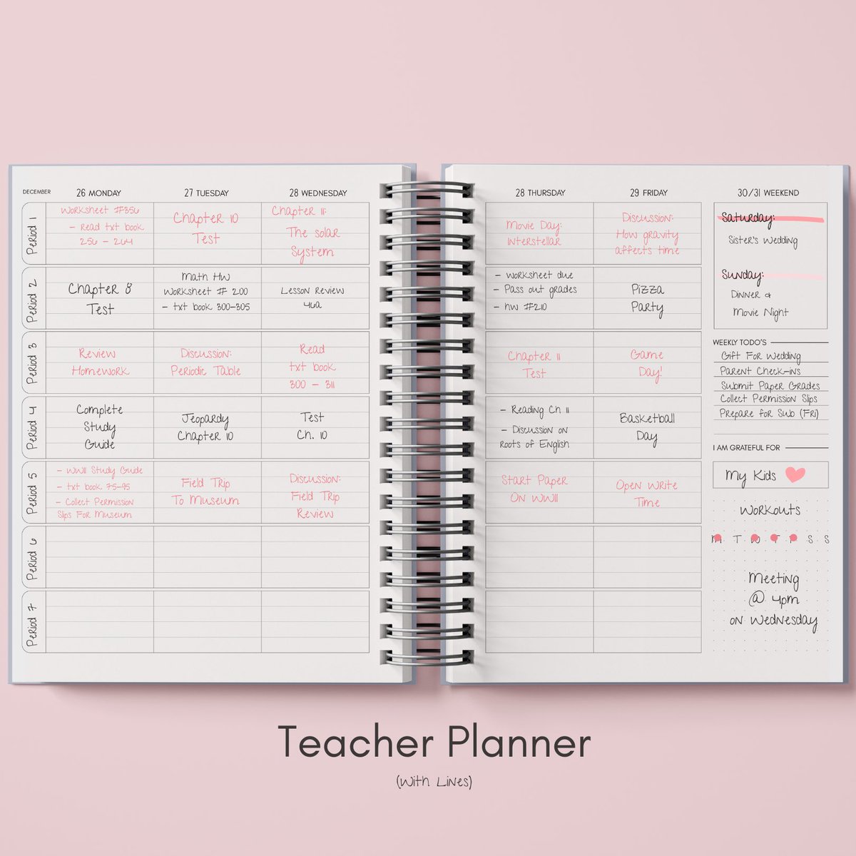Sneak peek at our new teacher planner  launching this week💕🎉