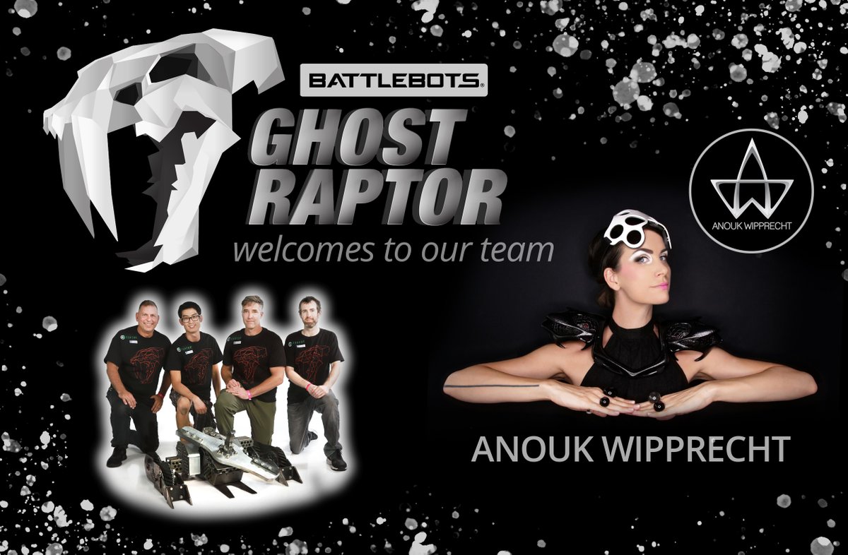 GhostRaptorBB's tweet photo. So excited to have Hi-Tech Fashion Designer and Innovator, Anouk Wipprecht, join our team !

She created the amazing Spider Dress which lifts its fangs if you approach it too quickly!

Her Bio:  https://t.co/hBVrr1wUlZ
#battlebots #anoukwipprecht #battlebots2021 https://t.co/qQsDNhPPfh