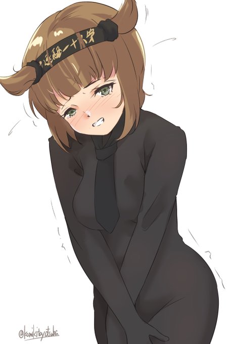 #艦これ版深夜の真剣お絵描き60分一本勝負
#艦これ版真剣お絵描き60分一本勝負_20210713
#初月 
なんとか朝の参加! 