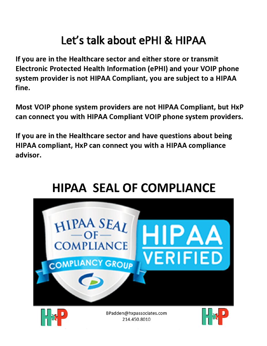 If you are in the Healthcare sector, sooner or later, non-compliance of HIPAA regulations will be enforced. . . . . . maybe beginning in the 4th quarter 2021.  Are you compliant?

Either way, "yes", "no" or "not sure", we can help!