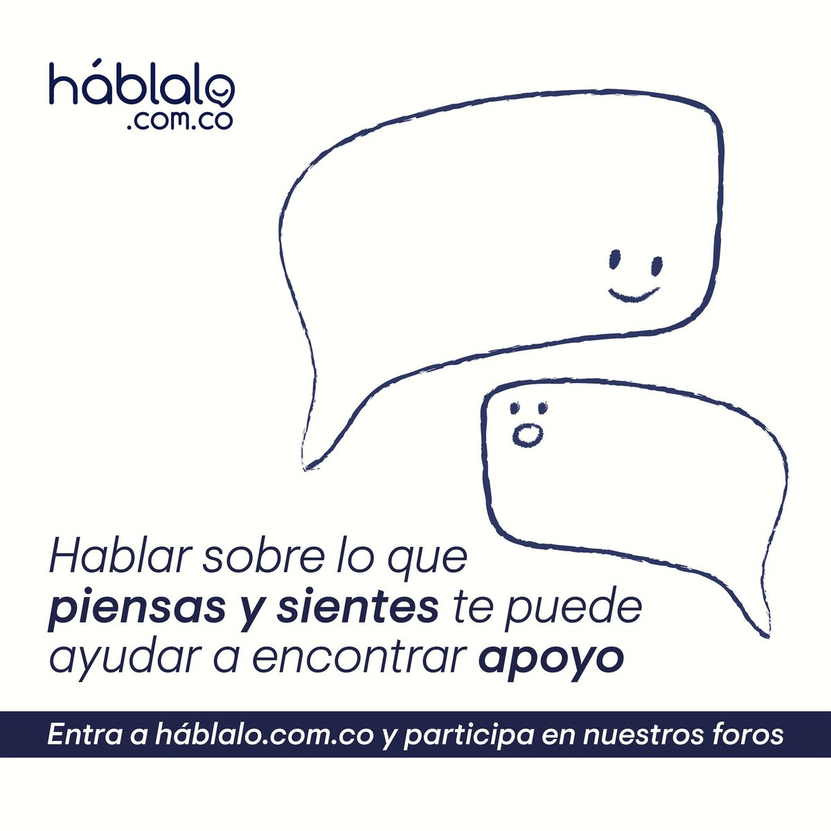 ¡Hablemos! Expresar y compartir con otros lo que llevas dentro es más necesario que nunca. Así que hazlo en: bit.ly/3r9GQK4 🗣️