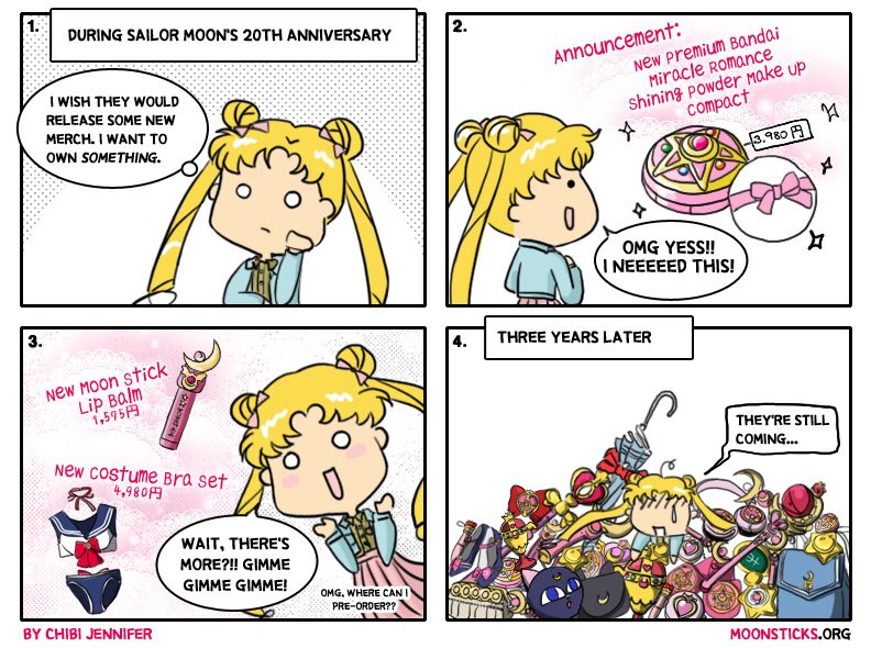 ChibiJen's tweet image. Hi! I'm Chibi Jen and I've been making cute and fun #SailorMoon comic strips at moonsticks.org since 2009. If you enjoy my comics, please consider tipping to show your appreciation. Thanks for the support ❤ ko-fi.com/moonsticks

#sailormooncrystal #SailorMoonEternal