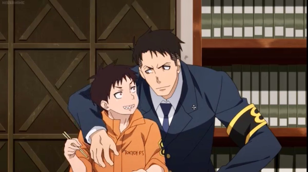 agegapsoftheday's tweet photo. Today's third age gap ship of the day is Obi and Shinra, from Fire Force! https://t.co/Hb7CjvhiQN
