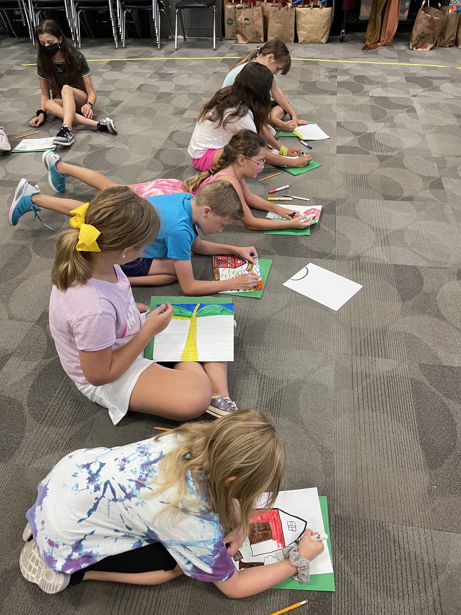 Designing scenery for Sing Dance and Act Summer Enrichment. #wearegcisd