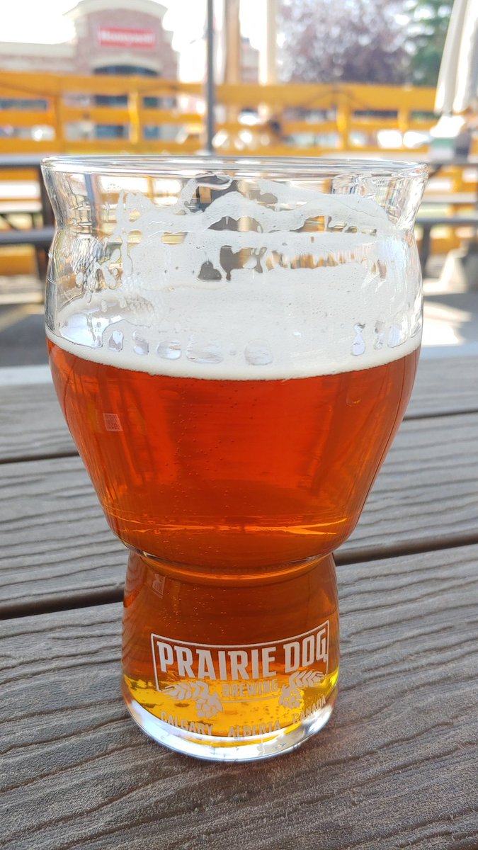 Enjoying a nice Tail-Twitcher IPA out on the patio @PrairieDogBeer. Always a great way to end a hot day. Riise of the Pheonix DIPA or Belgian IPA up next!