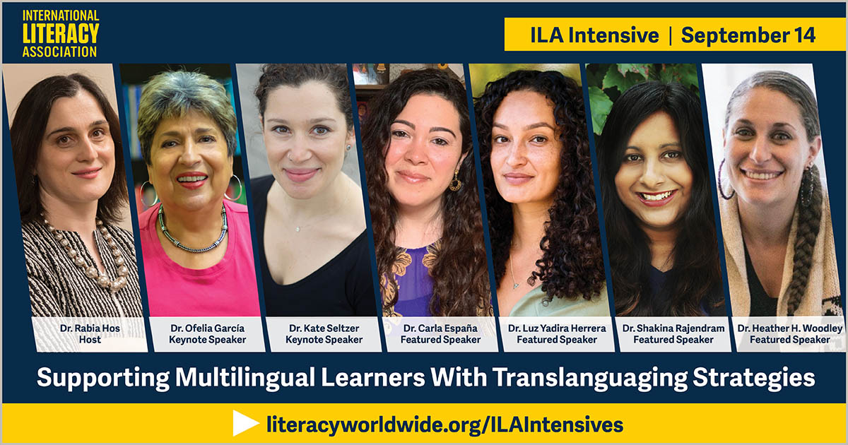 Our next #ILAIntensive will feature keynotes by Dr. Ofelia García, whose work brought #translanguaging to the forefront of #multilingual instruction, and Dr. @kate_anna, whose research is rooted in teaching emergent #bilingual high school students. bit.ly/ILAIntensive_T…