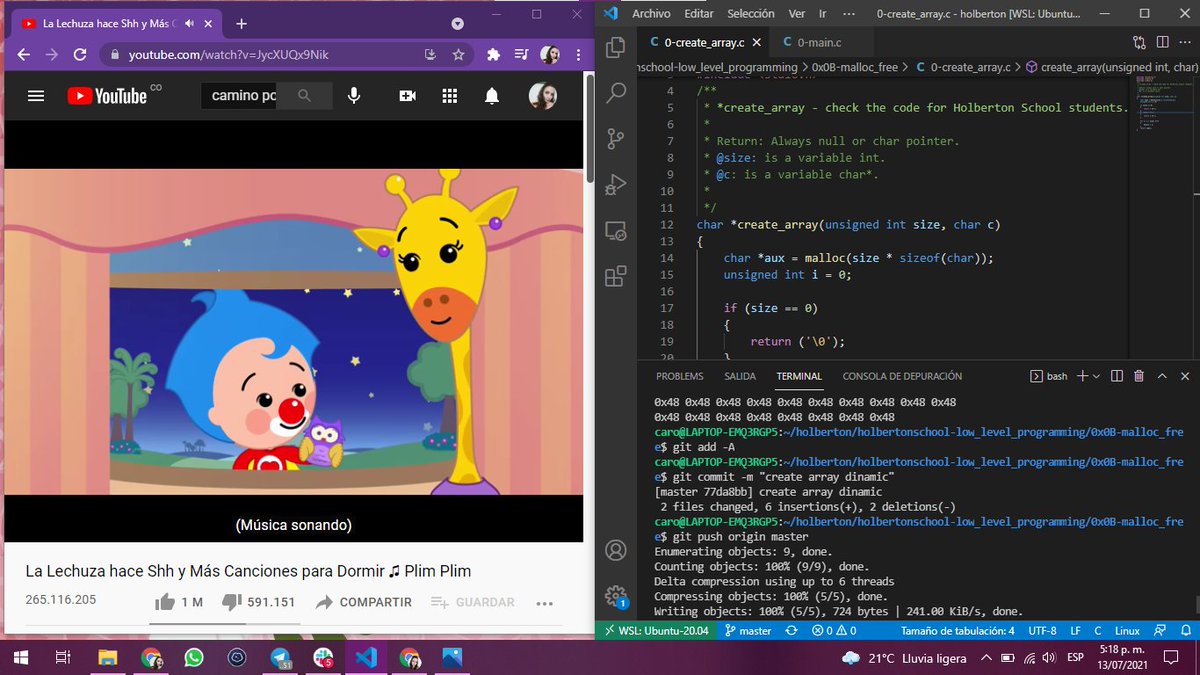 Carolina Lopera (@carolopera8) on Twitter photo When my daughter helps me with projects... 😅🖥️ Today we are with 0x0B. C - malloc, free.
<a href="/holbertonschool/">Holberton School 🌎</a>
#100DaysOfCode When my daughter helps me with projects... 😅🖥️ Today we are with 0x0B. C - malloc, free.
<a href="/holbertonschool/">Holberton School 🌎</a>
#100DaysOfCode