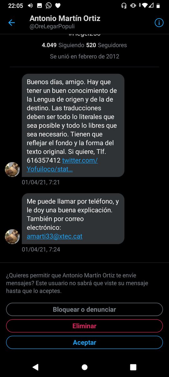 Fijo que si le contestaba chau cuenta