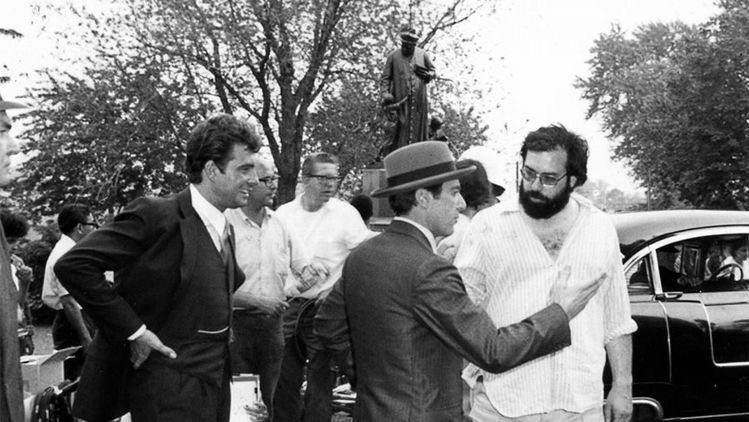 bestofpacino's tweet photo. Behind the scenes of The Godfather https://t.co/EExCozTrZy