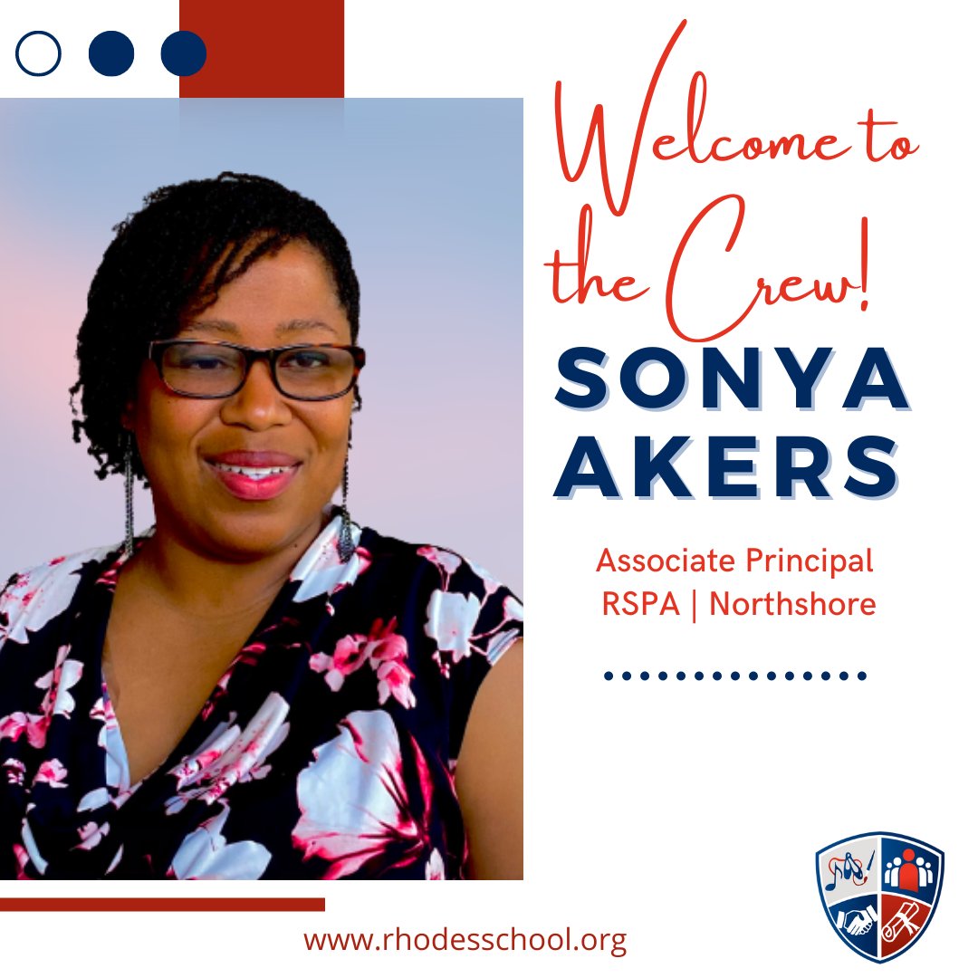 RSPA07's tweet photo. Welcome Sonya Akers to the CREW!!! Ms. Akers will serve as your Associate Principal at RSPA - Northshore! Show Ms. Akers your CREW spirit and welcome her with a 👋🏽 #RSPA #WeAreCREW #WelcomeToTheCREW https://t.co/PNkd6inmOZ