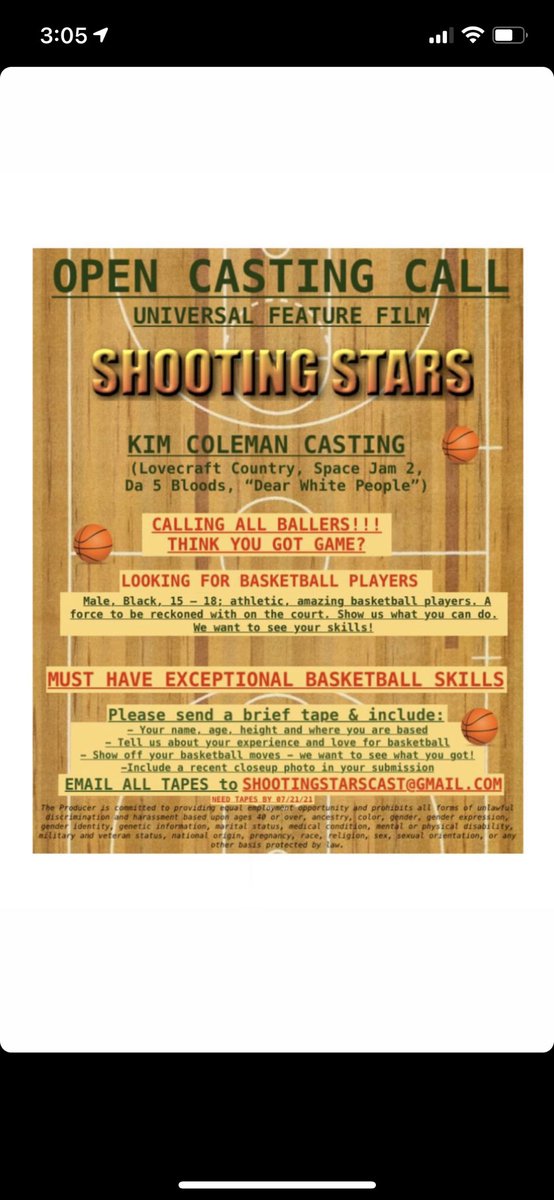 ShelbyLynC's tweet photo. πππππππππππ
#castingcall #casting #audition #actor #basketball #springhillcompany #shootingstars #NBA #LBJ #kimcolemancasting #universal #studentathlete #LA #NY #actorlife #selftape #movie #film #ncaa #baller #gotgame #basketballislife #basketballneverstops https://t.co/fVHDnXkQnb