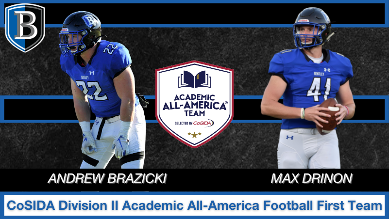 Brazicki &amp; Drinon Earn 1st-Team CoSIDA Division II Academic All-America® Honors for Football

bentleyfalcons.com/sports/fball/2…
#BentleyU #BeAForce #NE10Embrace @CoSIDAAcadAA