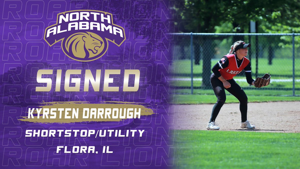 🟣✏️✔️ITS OFFICIAL🟣✏️✔️ Please help us welcome Kyrsten Darrough to Florence! ROAR LIONS‼️🦁🥎