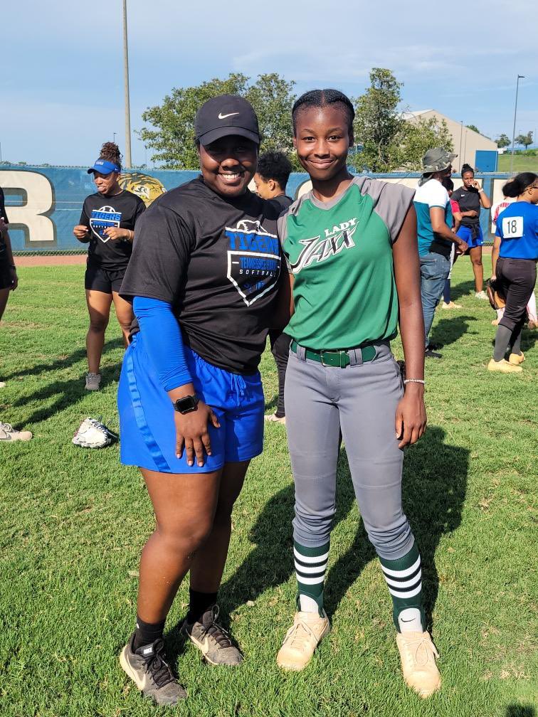 Trinity55055's tweet photo. Big Thanks to @TSU_TIGER_SB for having me at the camp! It was an absolute blast!! @MandiBaldufnsr https://t.co/T8vhDj3J2y