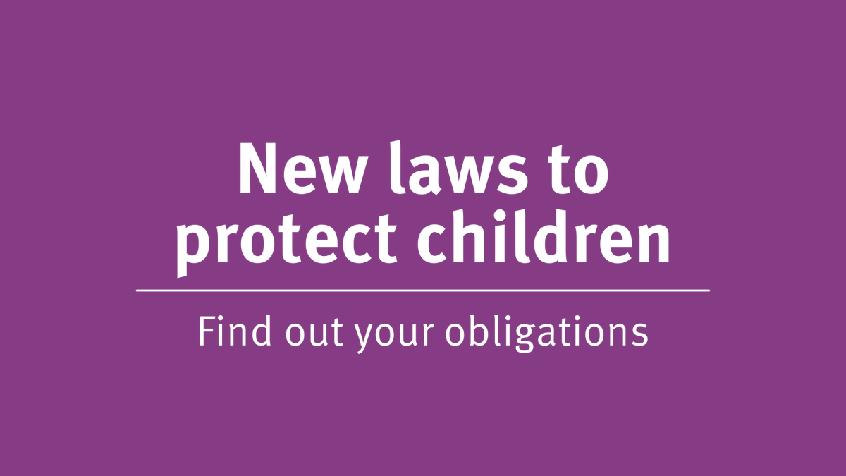 ChildrenQld's tweet photo. The law is being strengthened to increase protection of children from the risk of sexual abuse. From 5 July 2021, new offences target behaviour that ignores or hides the sexual abuse of children. Find out your obligations at https://t.co/IHKAbvrCCD https://t.co/tEXtopZkZr