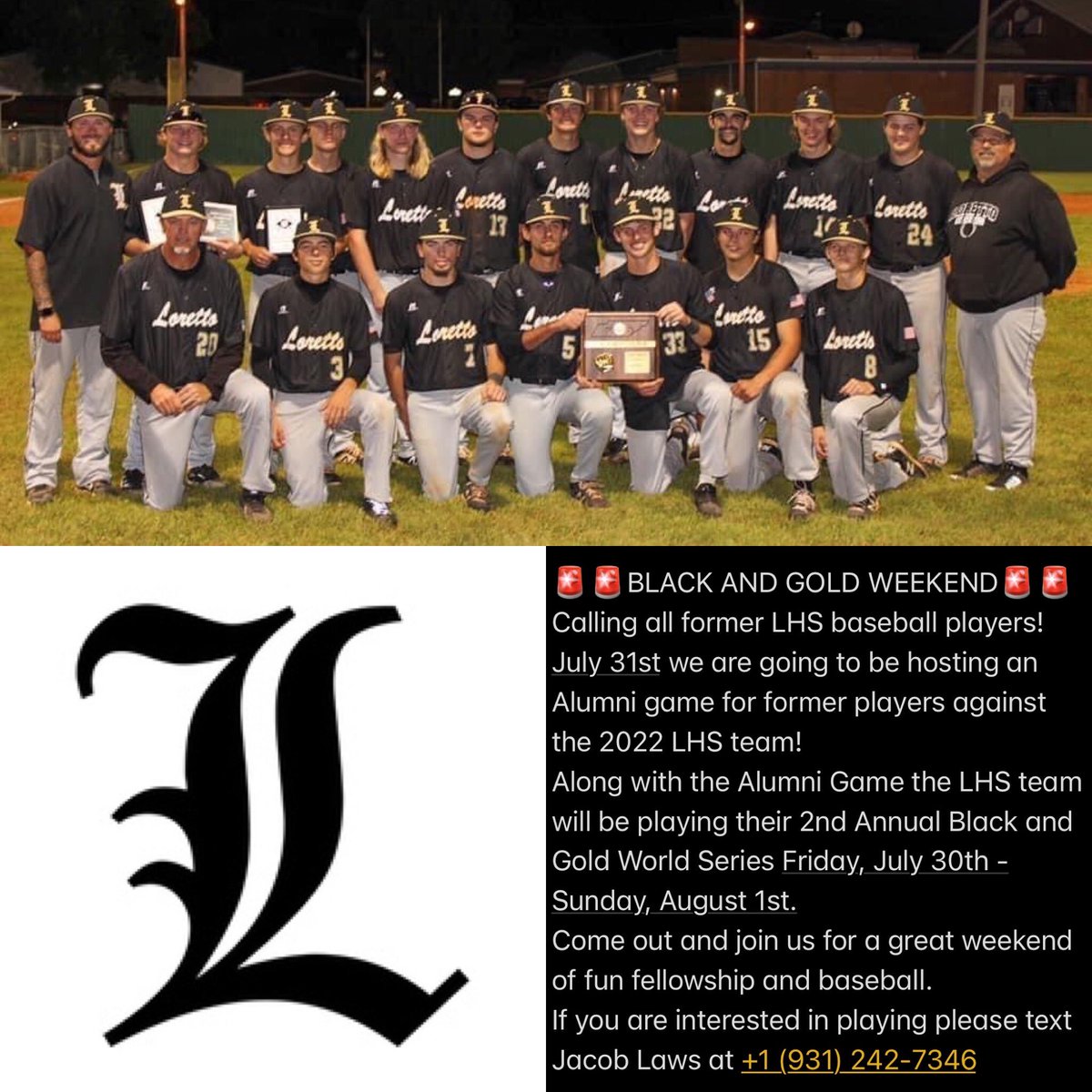 LORETTO MUSTANGS BB tweet media