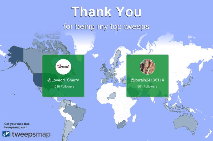 Special thanks to my top new tweeps this week @Loveorl_Sherry, @lorrain24136114 https://t.co/9EG6veE