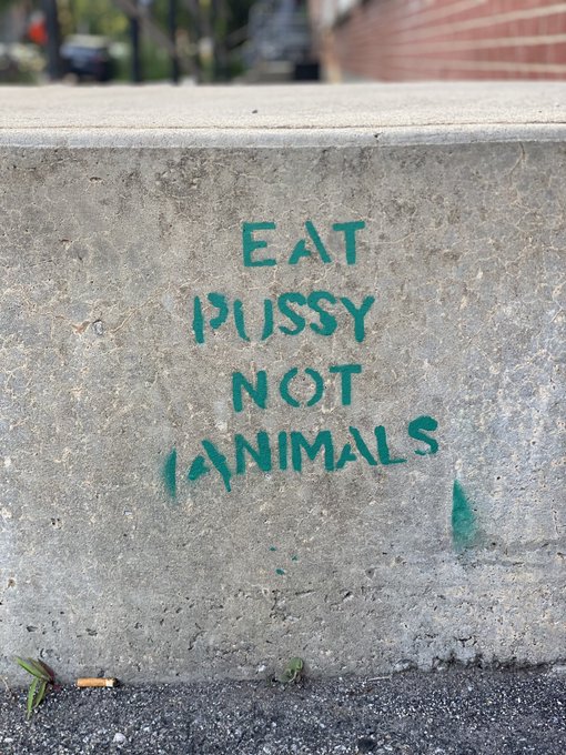 I&rsquo;m not vegan at all but remember : you can never eat too much pussy !😏 https://t.co/KHrk48JJvn