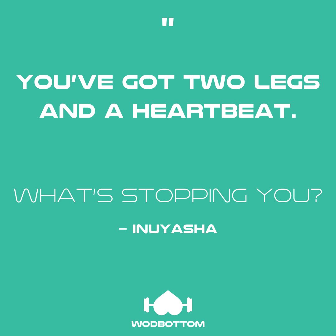 WodBottom's tweet image. The answer? Nothing 💪.