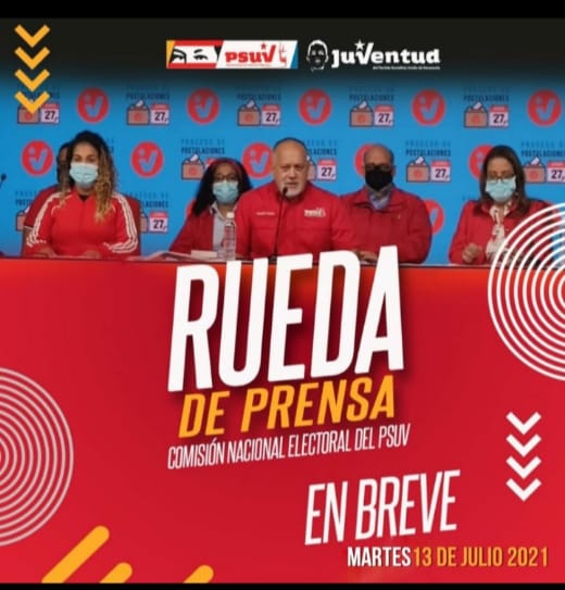 "Solo vamos a las elecciones primarias para gobernadores y alcaldes, el resto de los cargos ya tenemos una medición de todas las encuestas. Tenemos el reporte, pero técnicamente se nos complicaría y no debemos poner en riesgo el proceso para gobernaciones y alcaldías" <a href="/dcabellor/">Diosdado Cabello R</a>