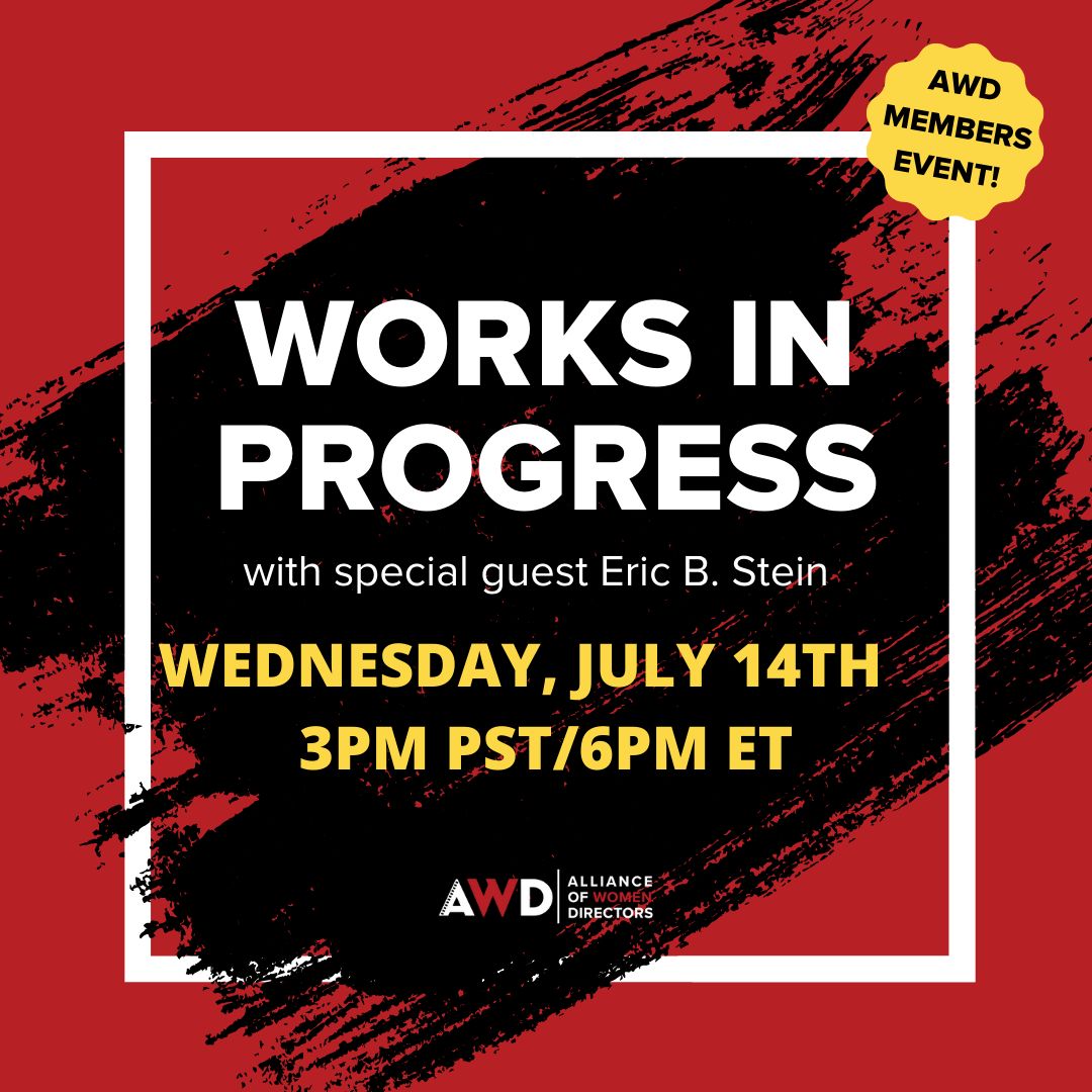 AWD_Directors's tweet photo. 🎬AWD Members! 🎬 Please join us for July's AWD Works in Progress Program!
WHEN: Wednesday, July 14th from 3-5p PT / 6-8p ET
WHERE: Zoom
HOW: AWD members can register via the newsletter link or the calendar in your member portal.
#AWD #femaledirectors #nonbinarydirectors https://t.co/GkFFo6CD5a