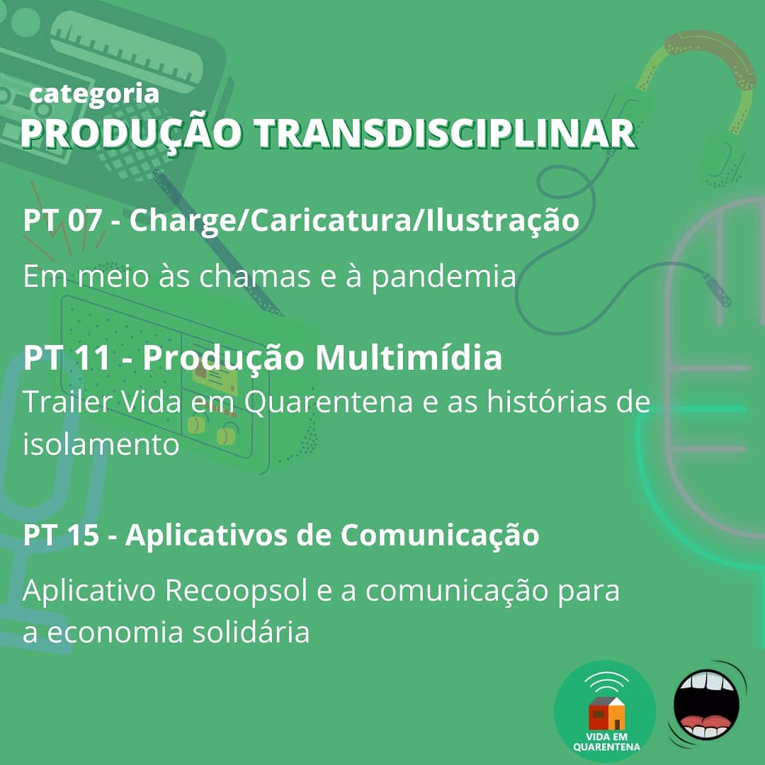 ComuniCastUFMT's tweet photo. Se liga nos trabalhos que foram selecionados. ⬇️⬇️

Parabéns a todes da UFMT que também são finalistas! A premiação dos ganhadores da Expocom Centro-oeste é no dia 03 de agosto. Vamos torcer! 🤞 https://t.co/pMdkNclU9S